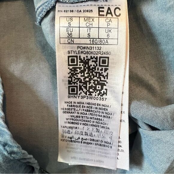 Guess chambray long sleeve dress. Size small‎ - Picture 6 of 13